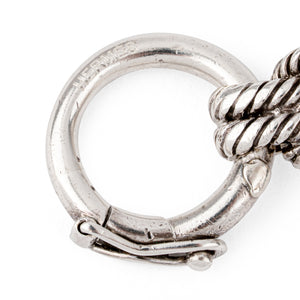 Bracelet en argent de la maison Hermès modèle Audierne