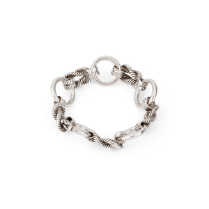 Bracelet en argent de la maison Hermès modèle Audierne