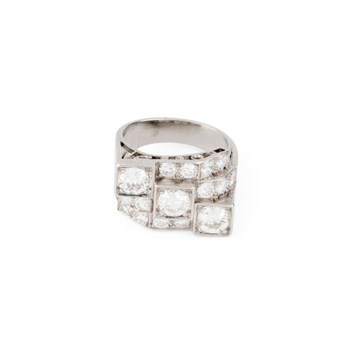 Bague en platine Art Déco