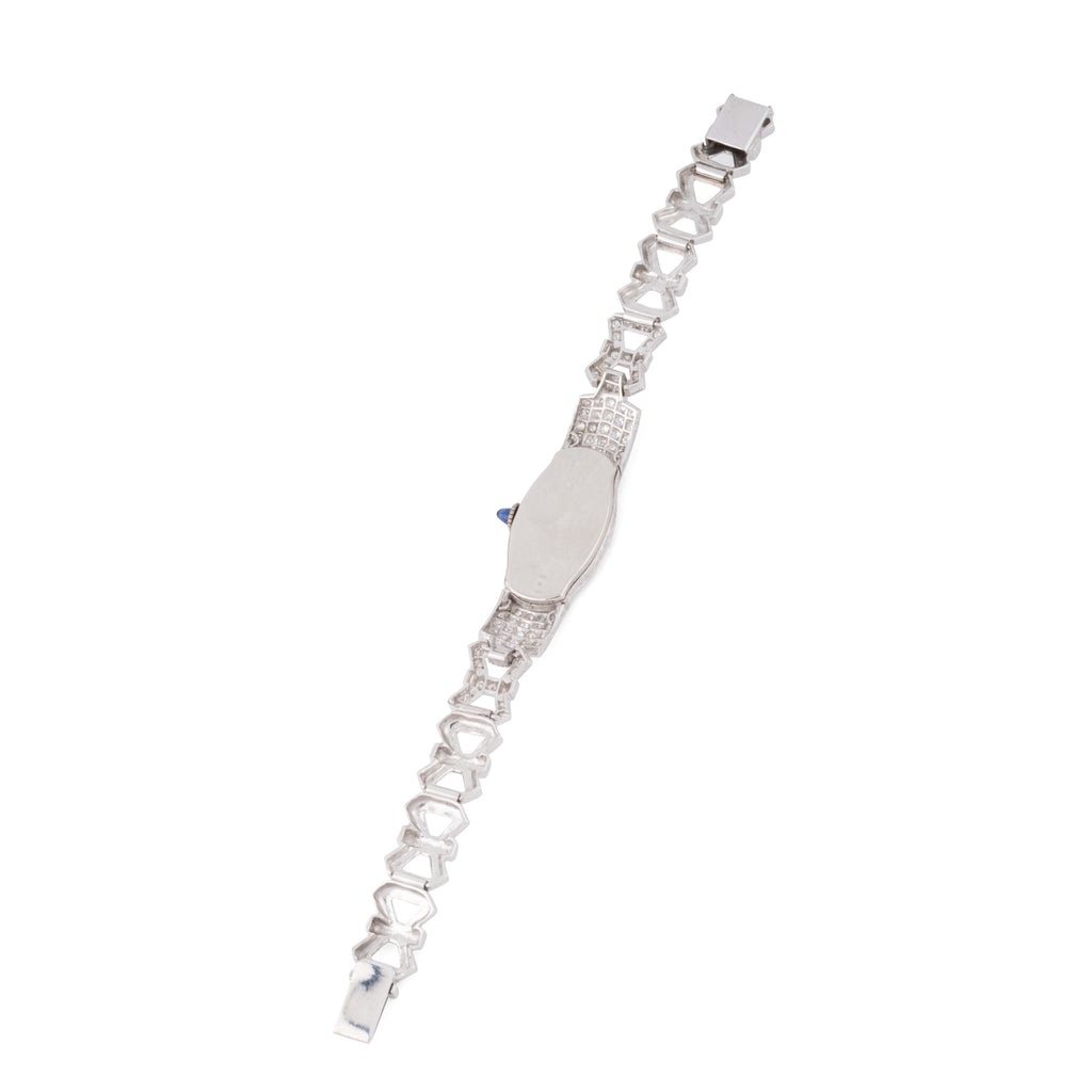 Montre platine et diamants Art Déco