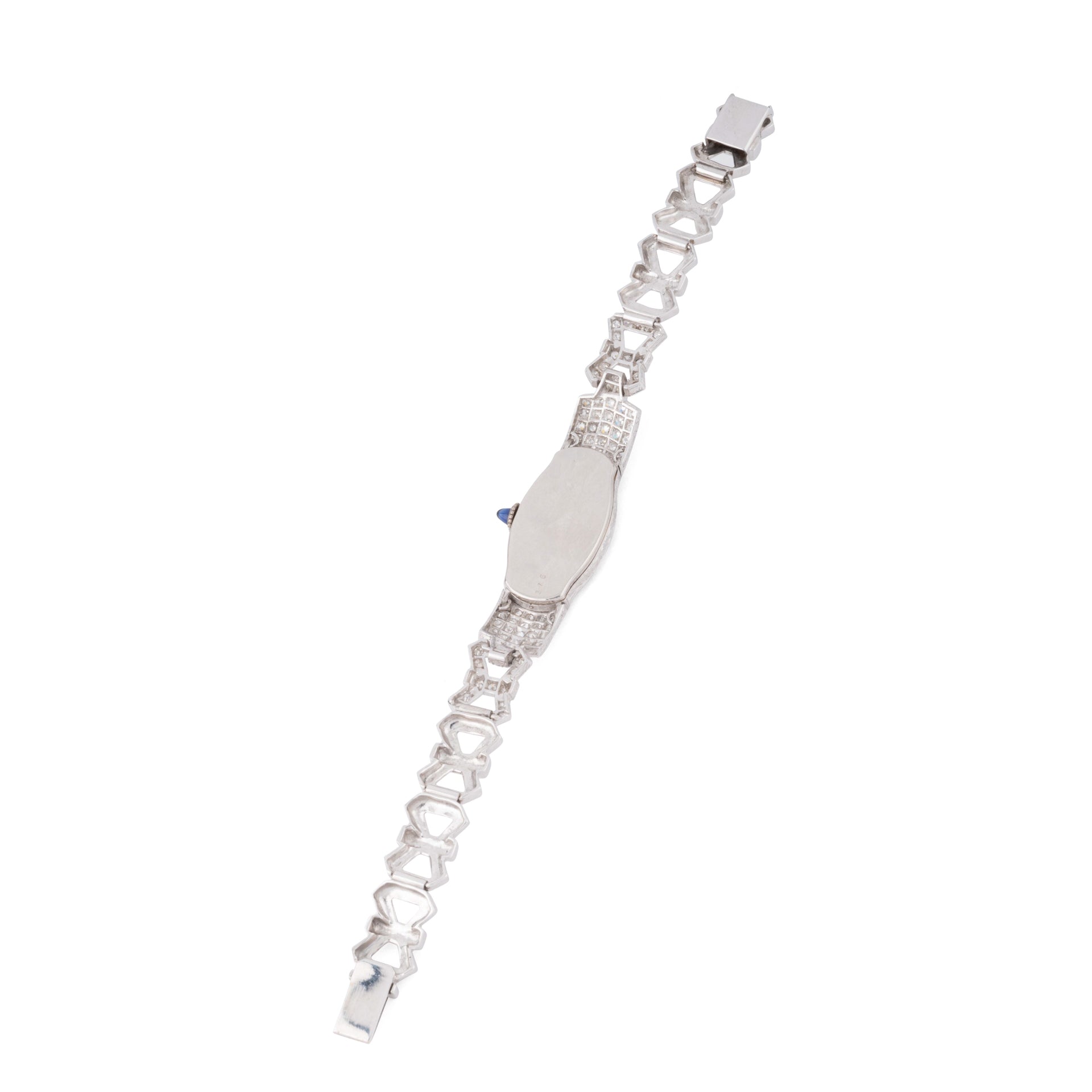 Montre platine et diamants Art Déco