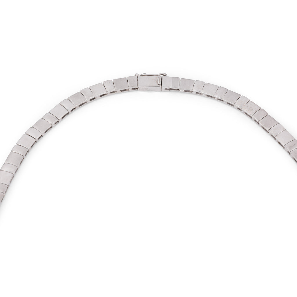 Collier en or gris et diamant