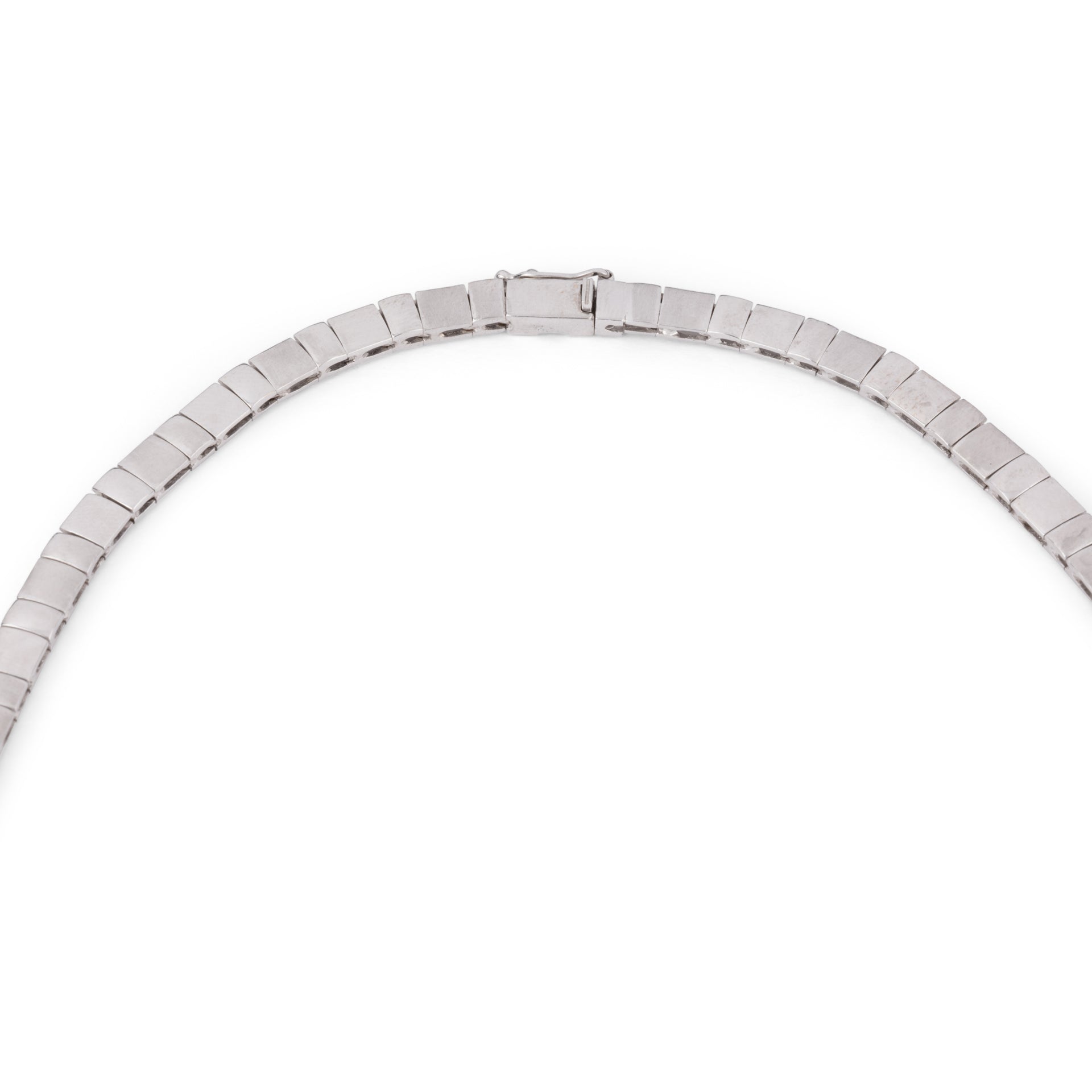 Collier en or gris et diamant