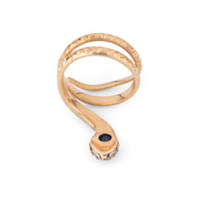Charger l&#39;image dans la galerie, Bague serpent bi-colore en saphir
