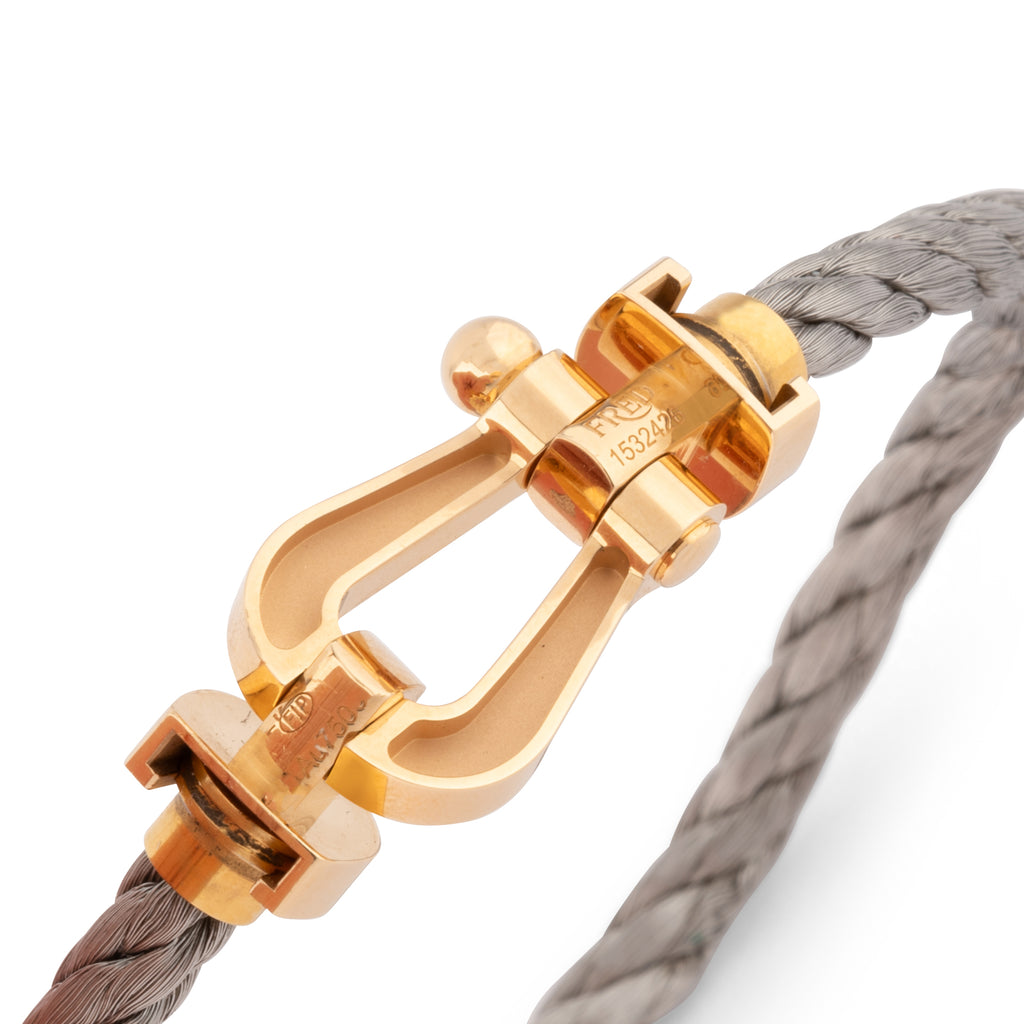 Fred Force 10 bracelet in gold and steel