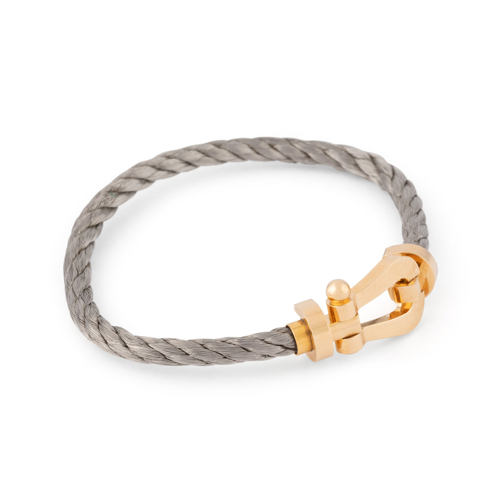 Fred Force 10 bracelet in gold and steel