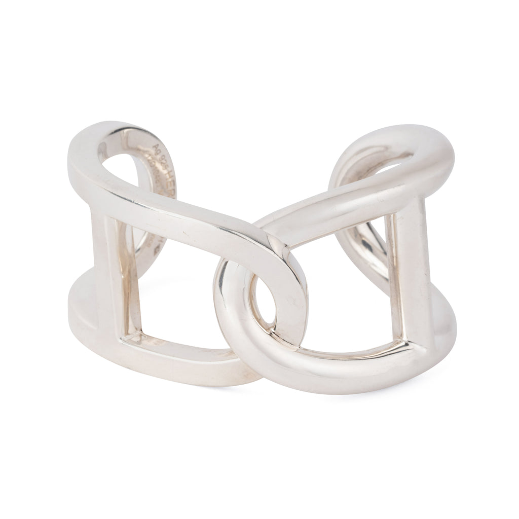 Bracelet jonc  en argent de la maison Hermès