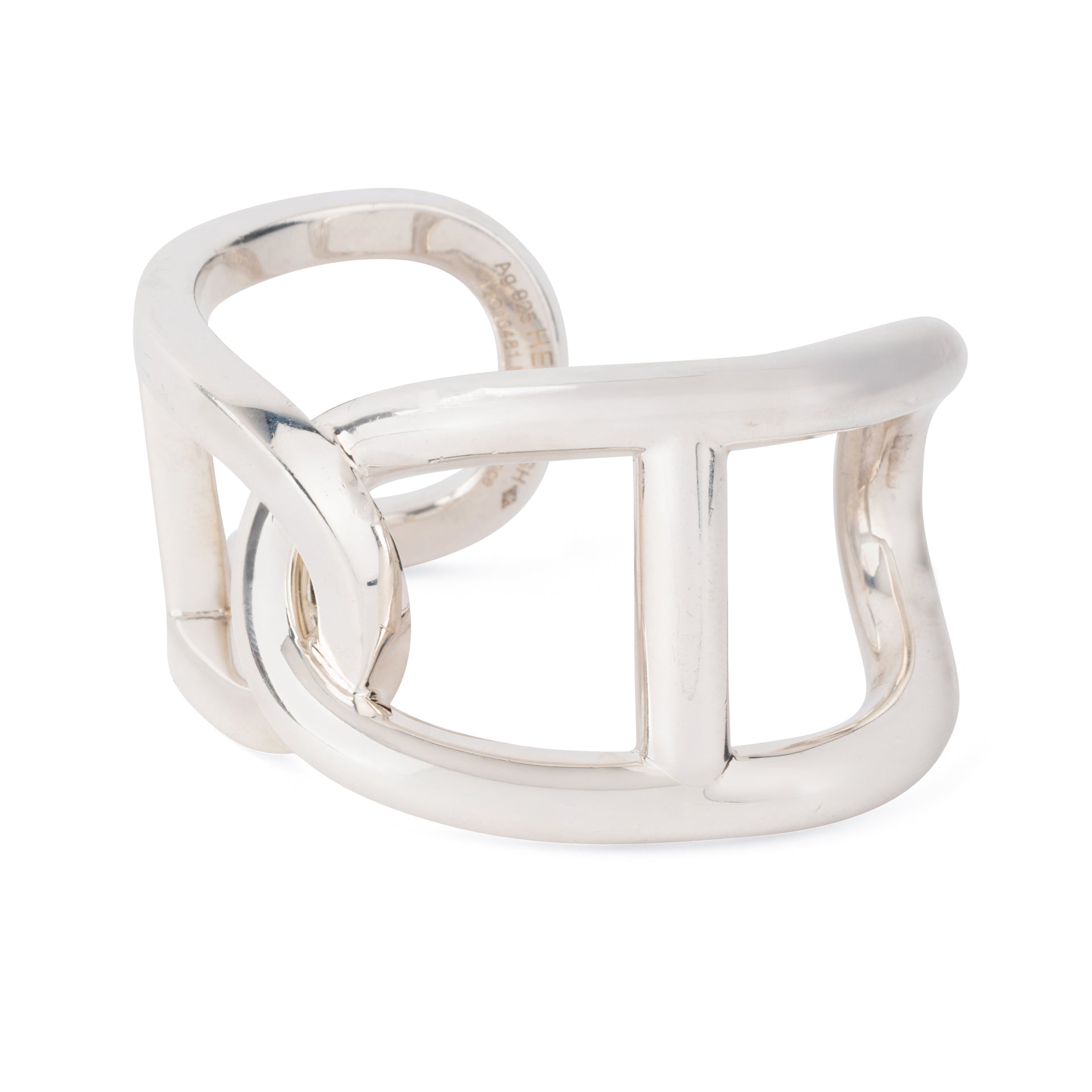 Bracelet jonc  en argent de la maison Hermès
