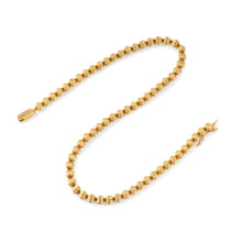 Charger l&#39;image dans la galerie, Collier en boules d&#39;or jaunes ciselées de la maison Lalaounis
