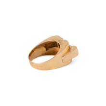 Charger l&#39;image dans la galerie, Bague Tank en or jaune et diamants

