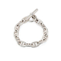 Bracelet en argent de la maison Hermès modèle iconique chaine d'ancre.