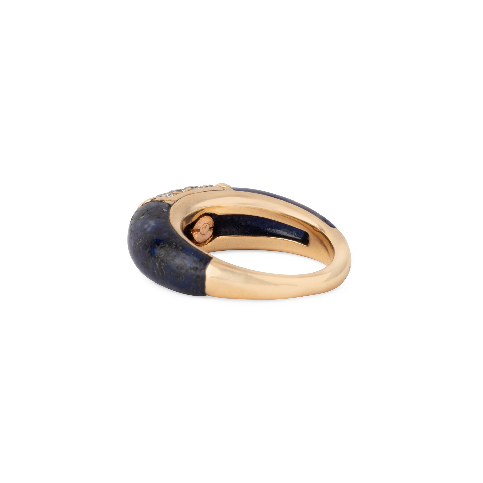Bague Van Cleef & Arpels, collection Philippine en or jaune et lapis-lazuli et diamants