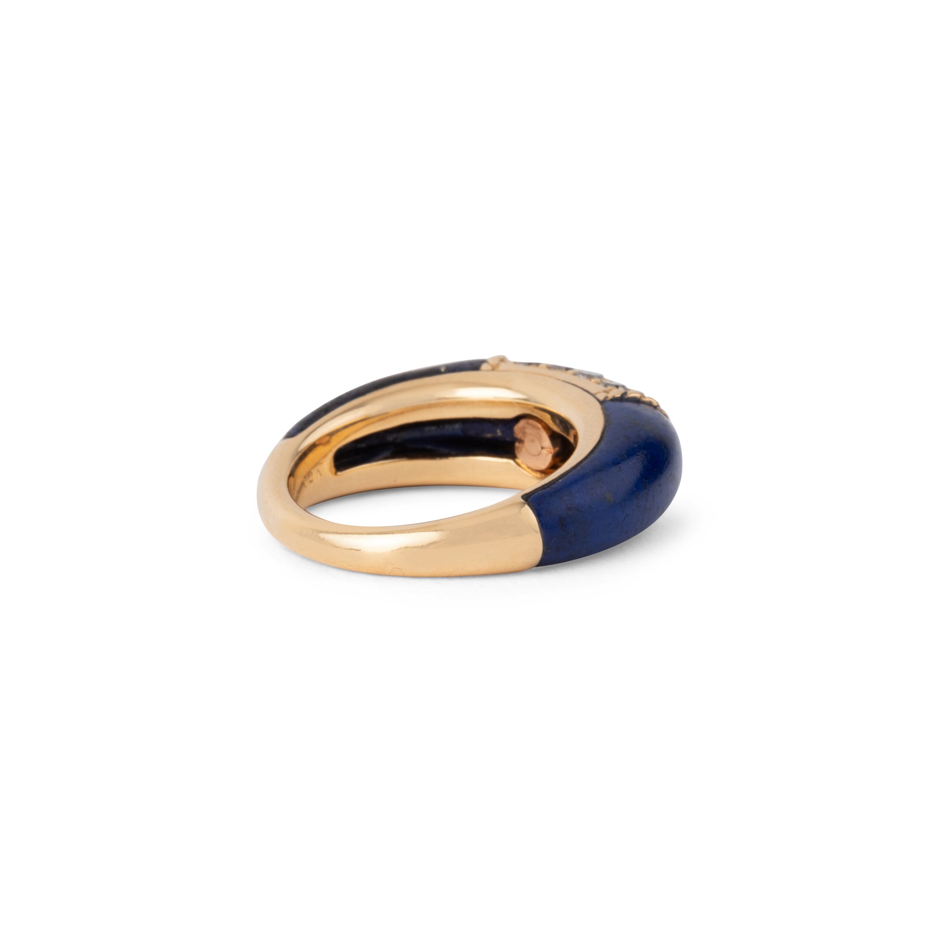 Bague Van Cleef & Arpels, collection Philippine en or jaune et lapis-lazuli et diamants