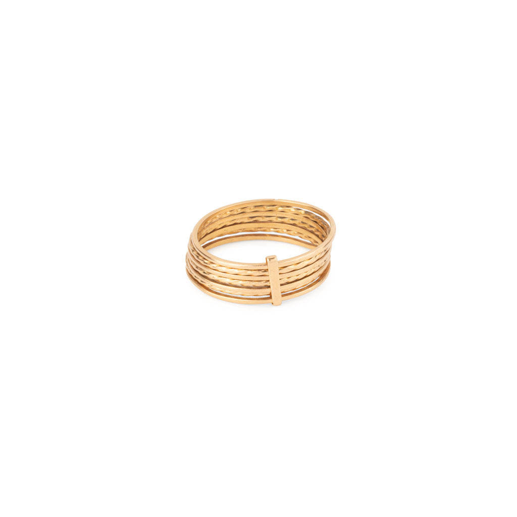 Bague semainier en or jaune