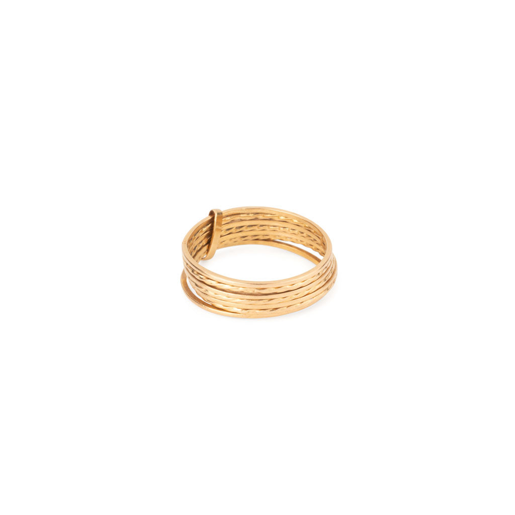 Bague semainier en or jaune