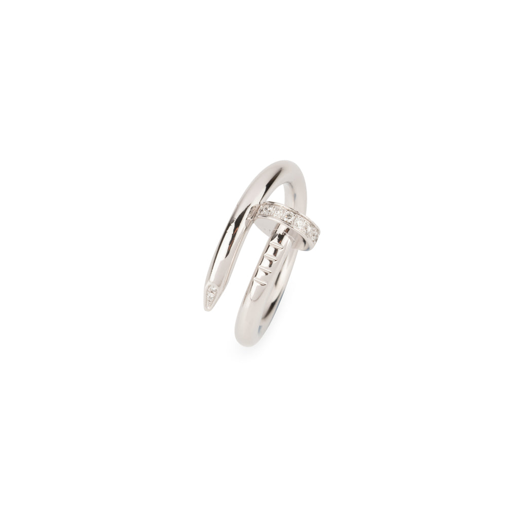 Bague or gris de la maison Cartier ,modèle Juste un clou