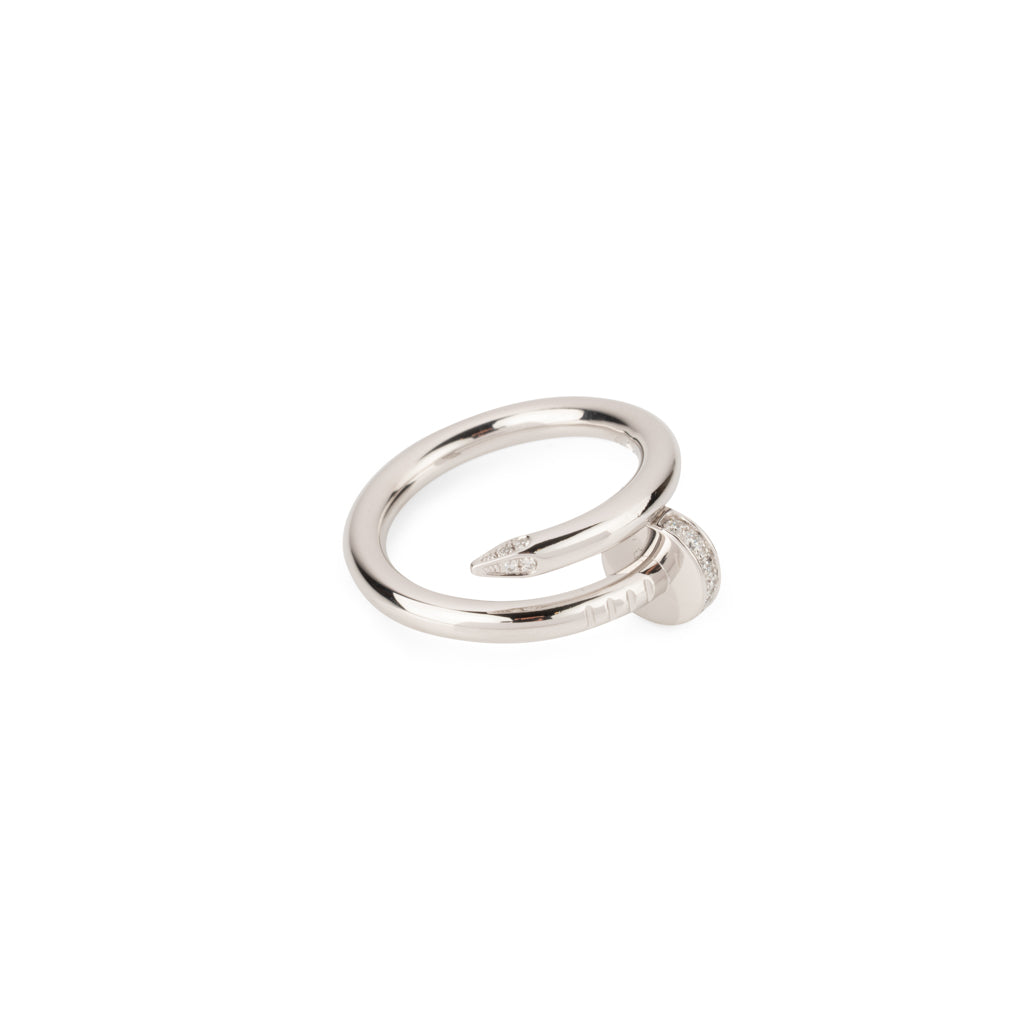 Bague or gris de la maison Cartier ,modèle Juste un clou