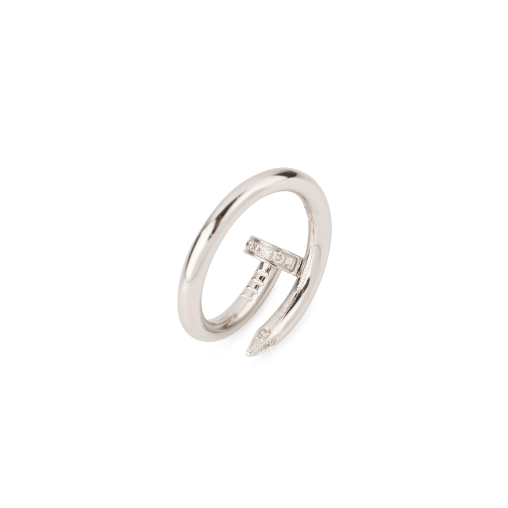 Bague or gris de la maison Cartier ,modèle Juste un clou