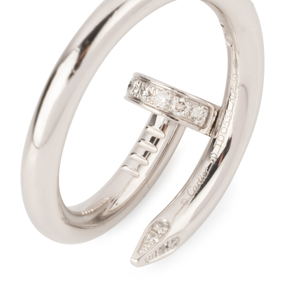 Cartier white gold ring, Juste un clou model