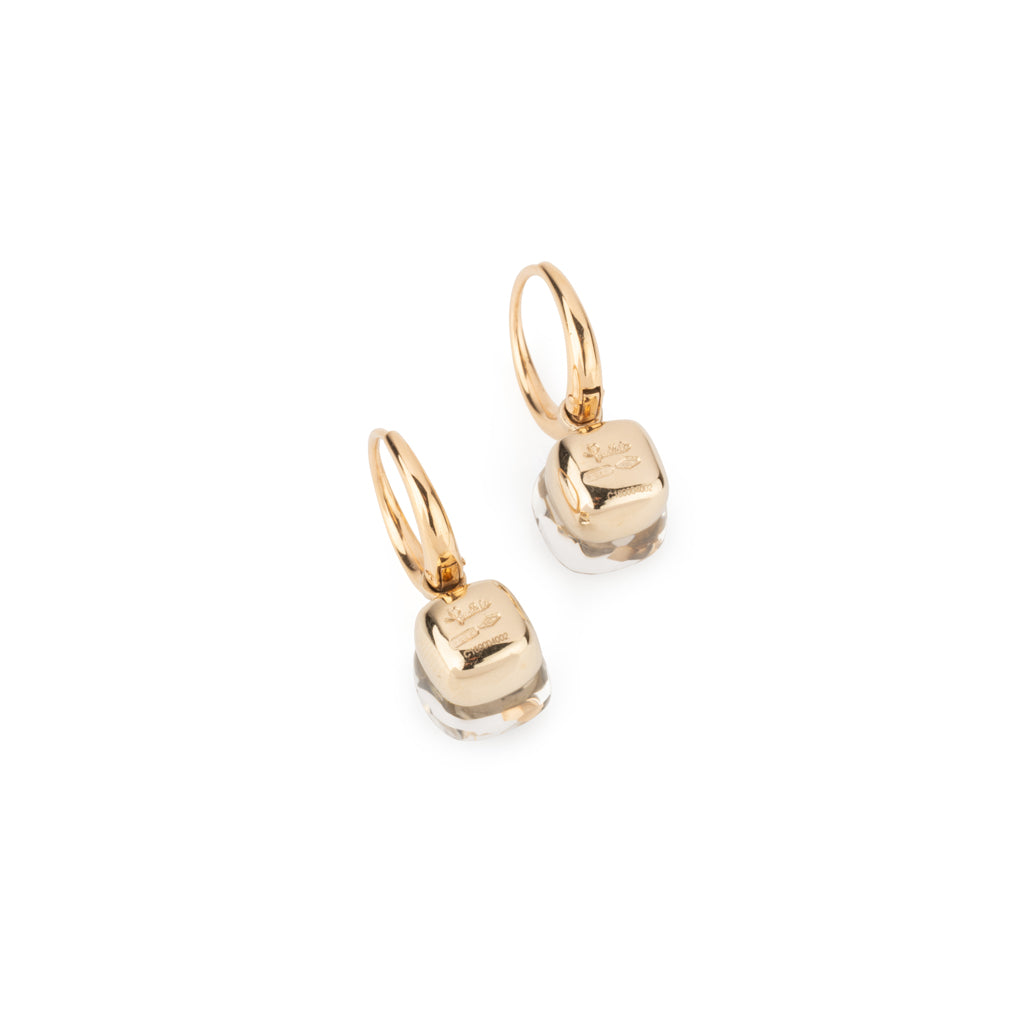 Boucles d'oreilles Pomellato Nudo en or rose et cristal de roche