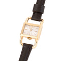 Jaeger-Lecoultre "Etrier" watch in gold and leather