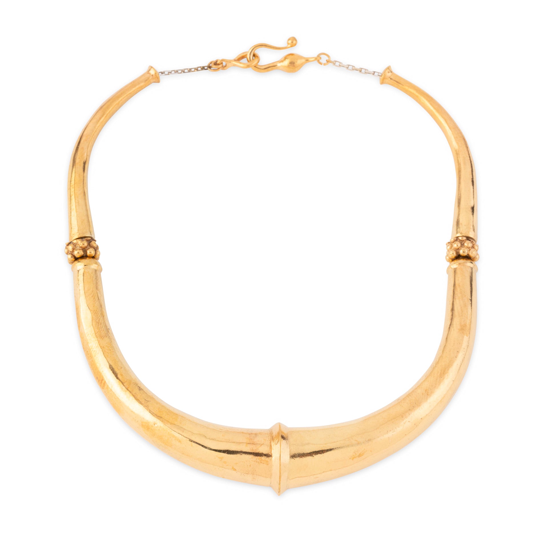 Collier torque en vermeil de l'artiste Goudji