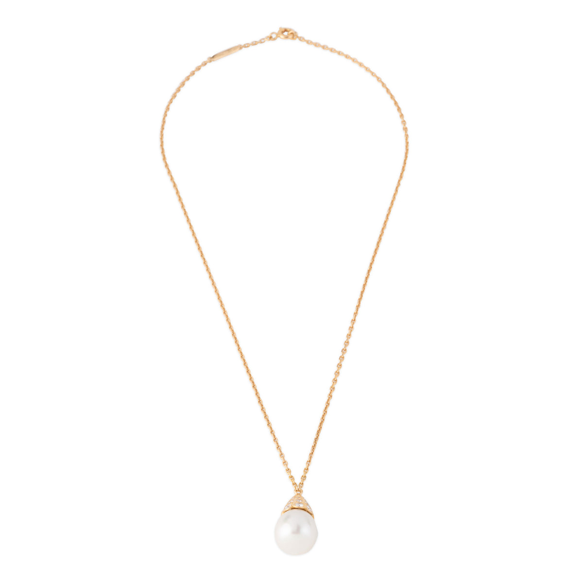 Collier Boucheron avec perle et diamants