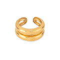Bague en or martelé