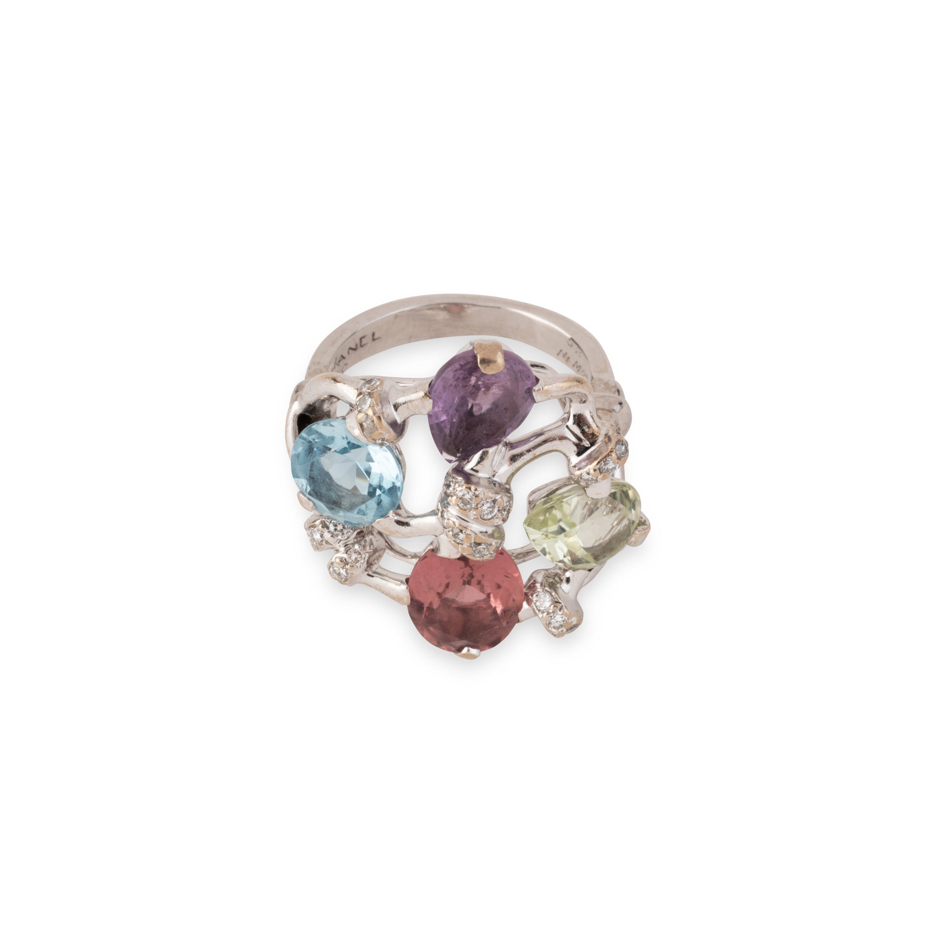 Bague Chanel "Vénitienne" avec pierres fines