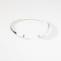 Bangle bracelet set with small diamonds