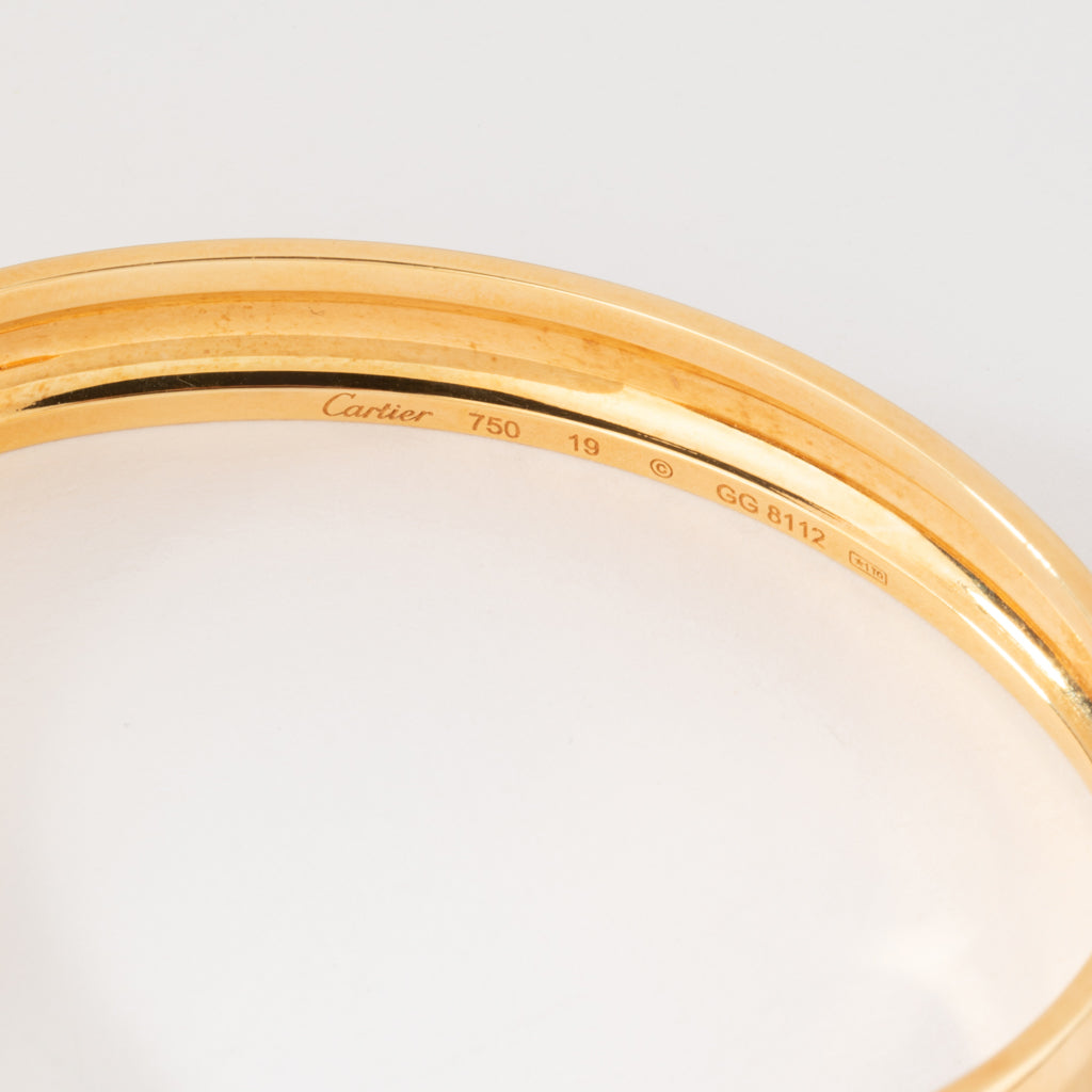 Bracelet jonc or jaune de la maison Cartier