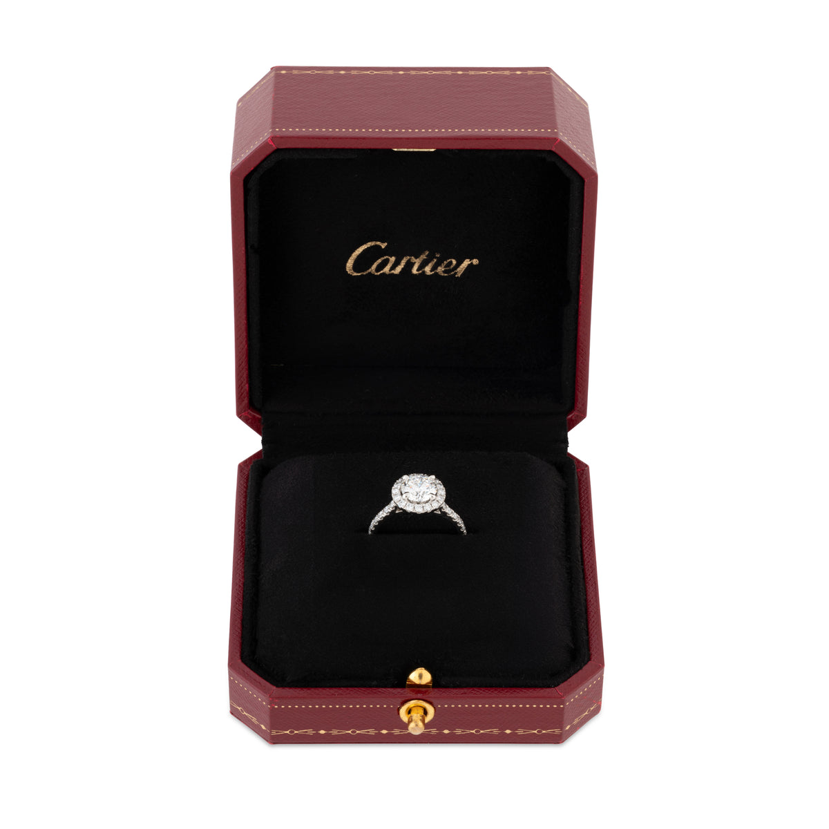 Bague solitaire "Destinée" de la maison Cartier en platine