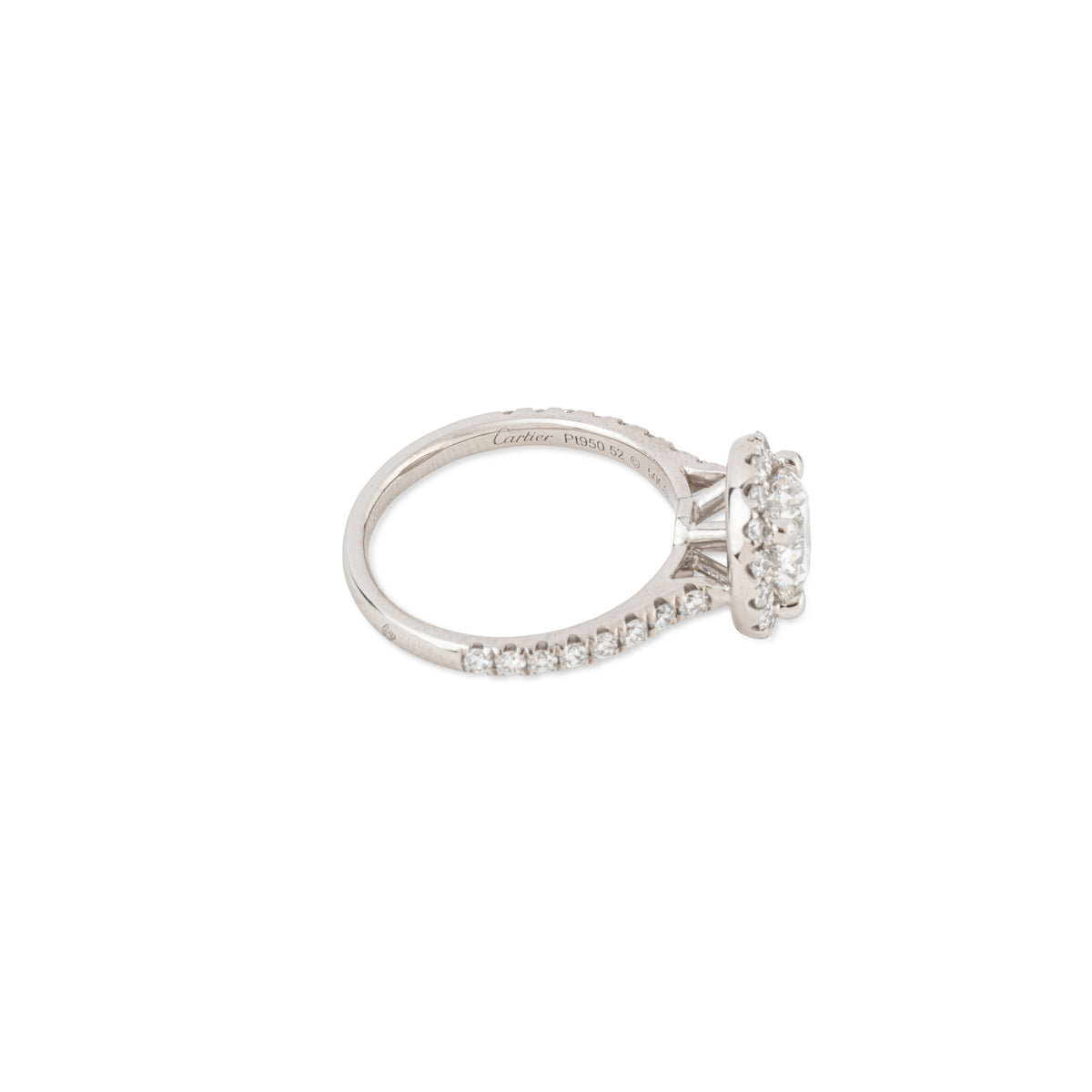 Bague solitaire "Destinée" de la maison Cartier en platine