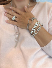 Charger l&#39;image dans la galerie, Bracelet Hermès modèle Etrier en argent
