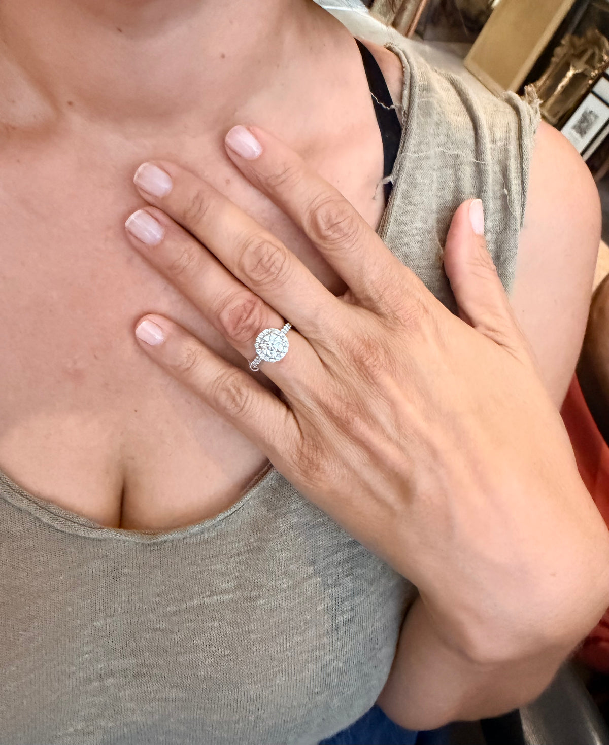 Bague solitaire "Destinée" de la maison Cartier en platine