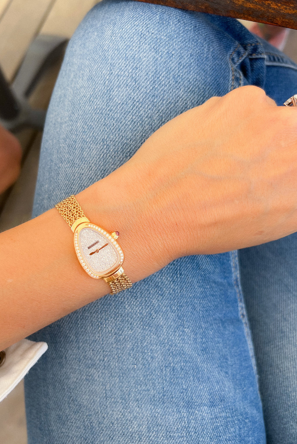 Bvlgari Serpenti collection rose gold watch