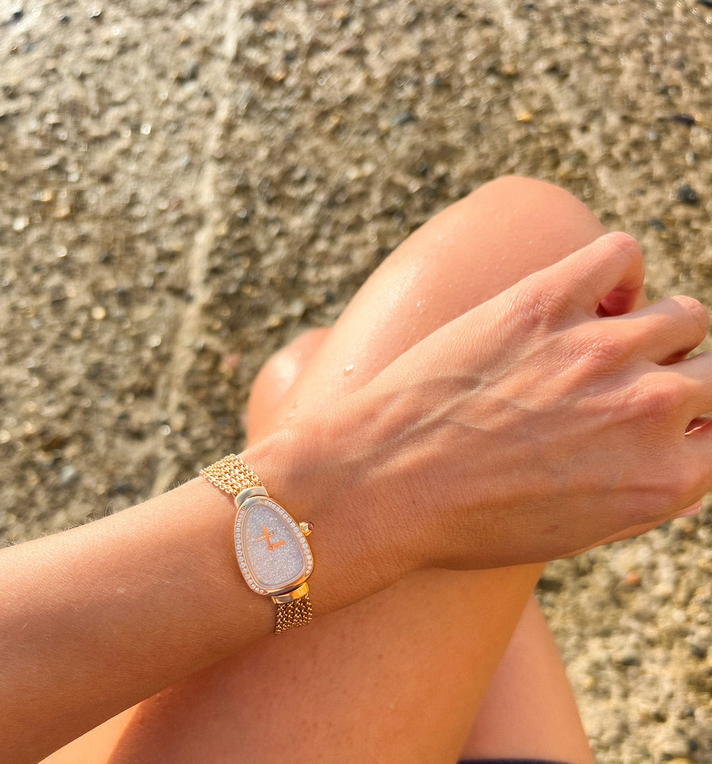 Bvlgari Serpenti collection rose gold watch