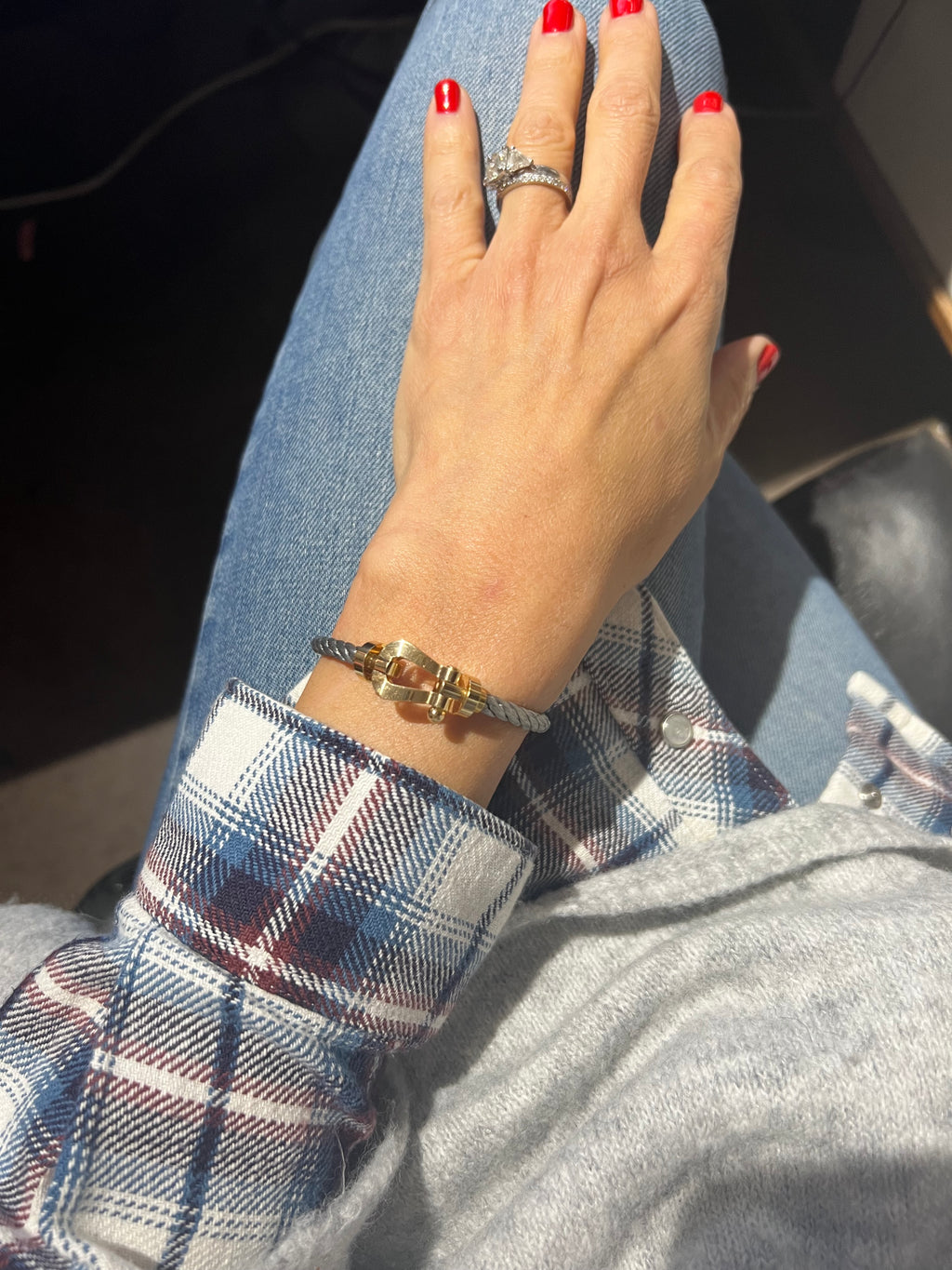 Fred Force 10 bracelet in gold and steel