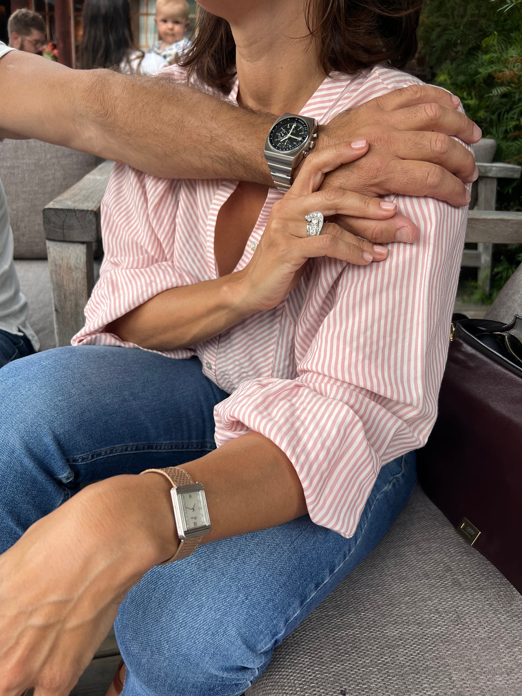 Omega steel watch 125