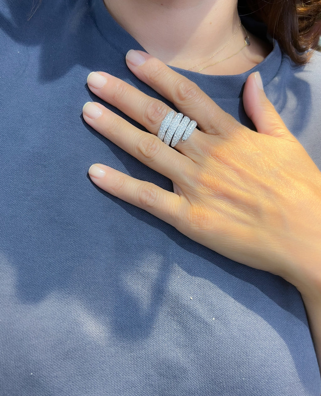 Bague de la maison Chaumet, collection Tango en diamant