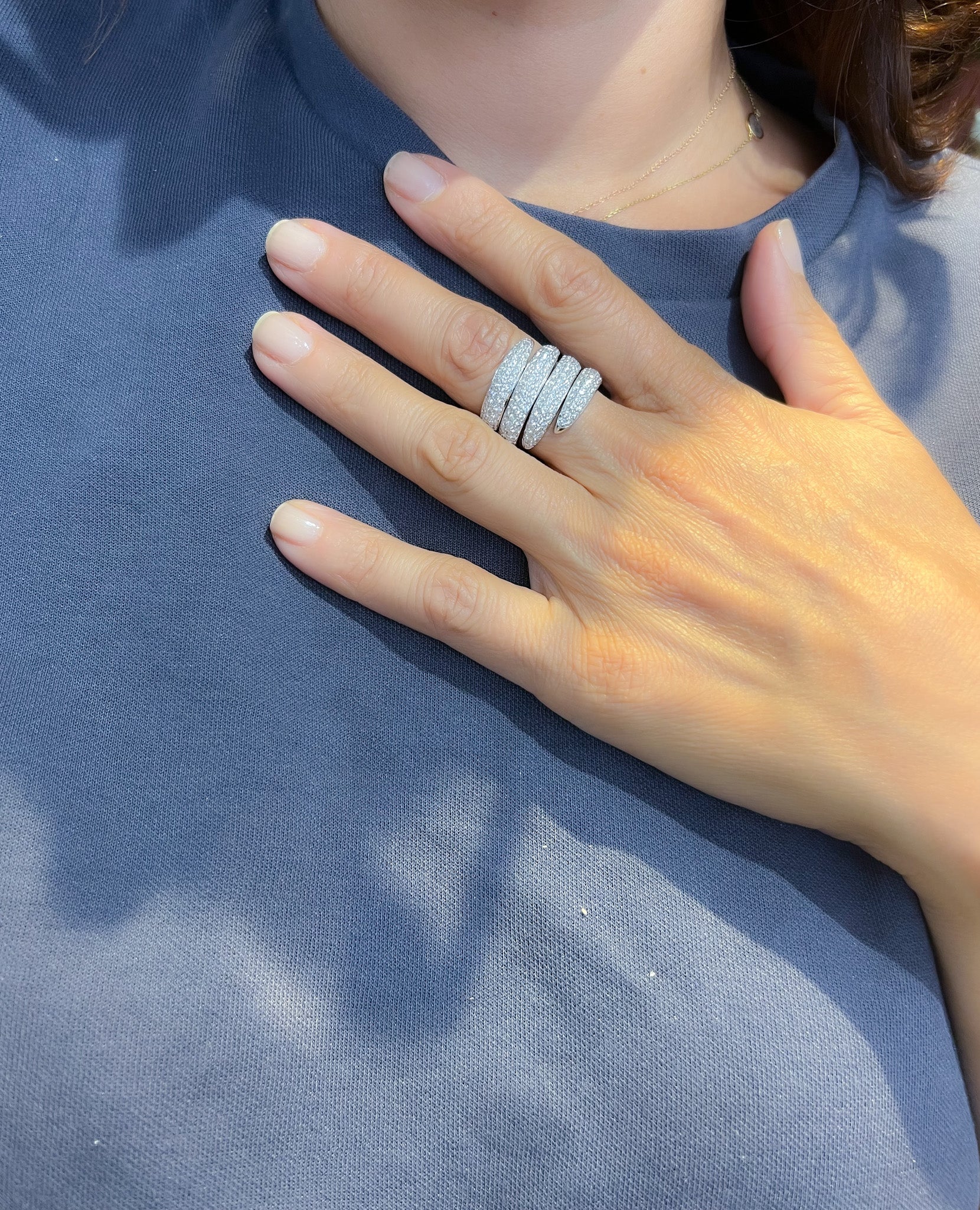Bague de la maison Chaumet, collection Tango en diamant