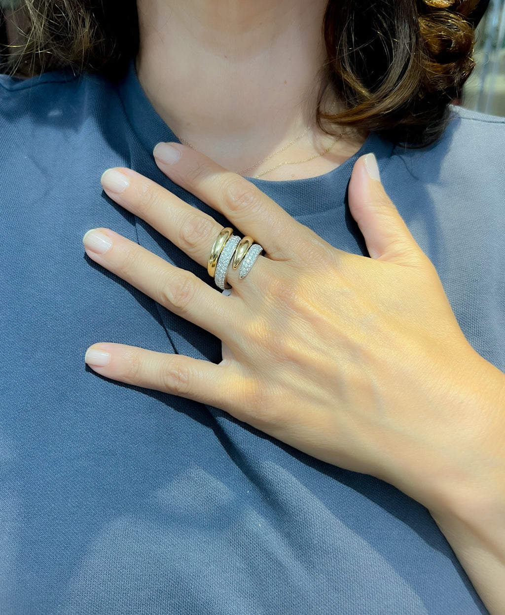 Bague de la maison Chaumet, collection Tango en diamant