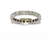 Charger l&#39;image dans la galerie, Alliance américaine diamant en or gris - adalgyseboutique
