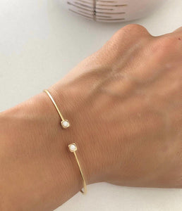 Bracelet or jaune modèle cube de la maison Dinh Van - adalgyseboutique