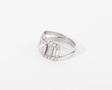 Charger l&#39;image dans la galerie, Bague en diamant et platine forme bandeau
