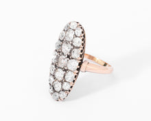 Charger l&#39;image dans la galerie, Bague marquise Napoléon III diamant taille ancienne
