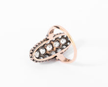 Charger l&#39;image dans la galerie, Bague marquise Napoléon III diamant taille ancienne
