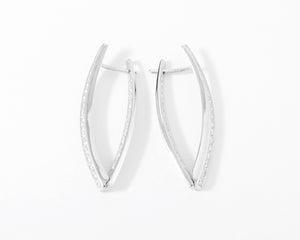 Boucles d'oreilles géométrique en diamant