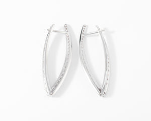 Boucles d'oreilles géométrique en diamant