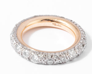 Alliance en or gris et diamant de la maison Pomellato collection Tango